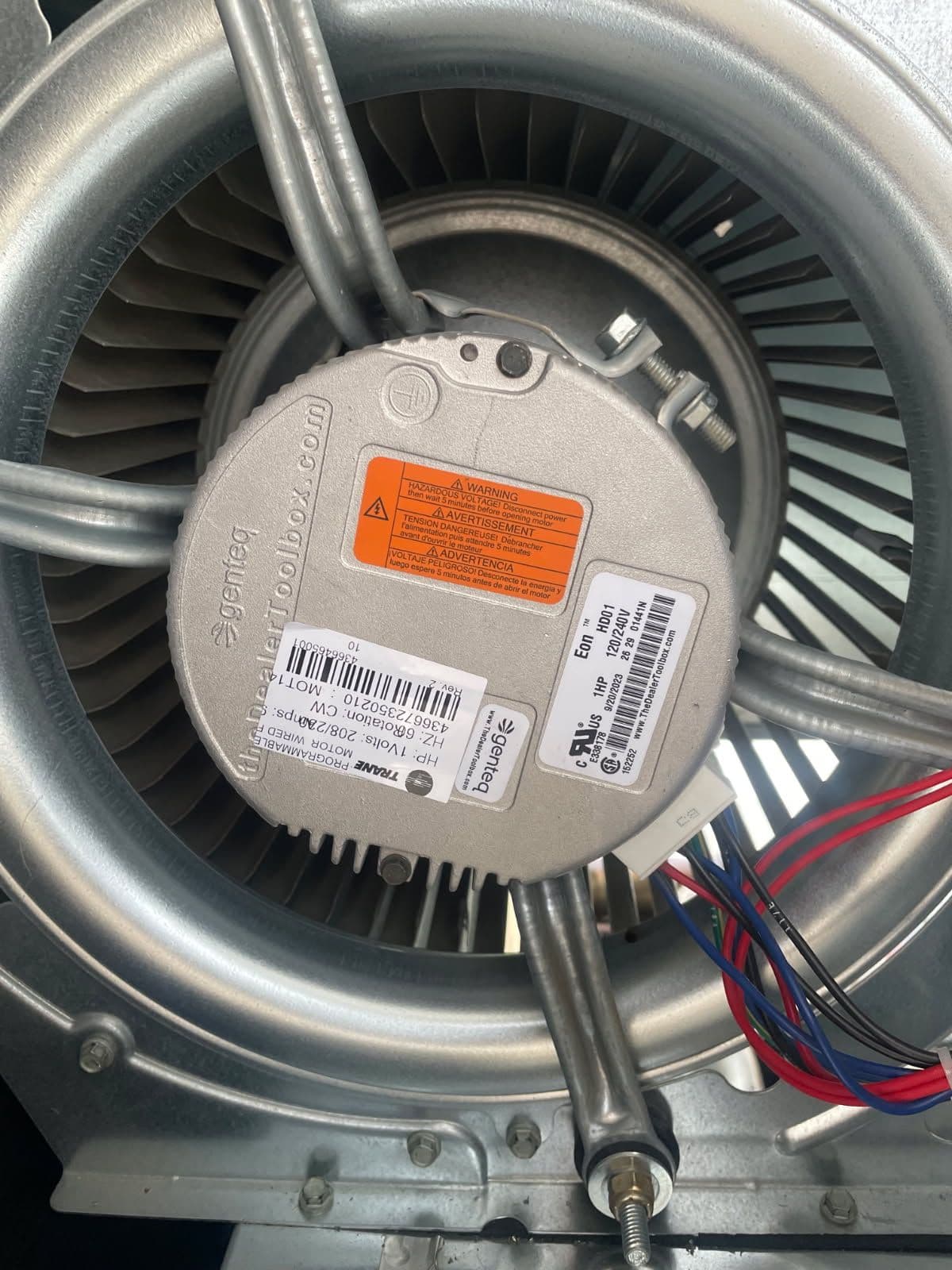 New ECM Blower on Trane System image
